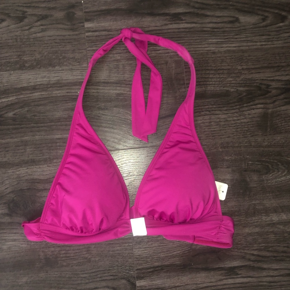 Laundry By Shelli Segal M Fuchsia Bikini Bra E31